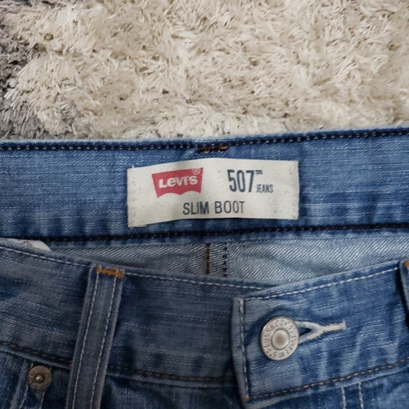 Levi's jeans light blue 507 slim boot cut - Picture 2 of 7
